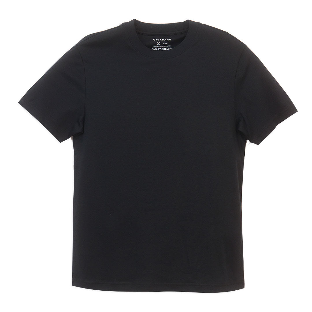 GIORDANO Men's Mulberry Silk Blend Slim Fit Crew Neck Tee (01026215)