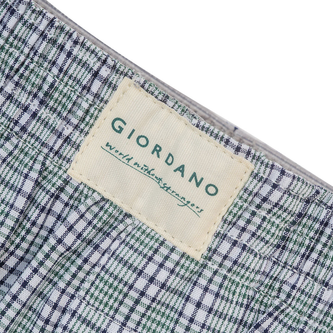 GIORDANO Men's Cotton Poplin 3 in a Pack Boxer Shorts (01176119)