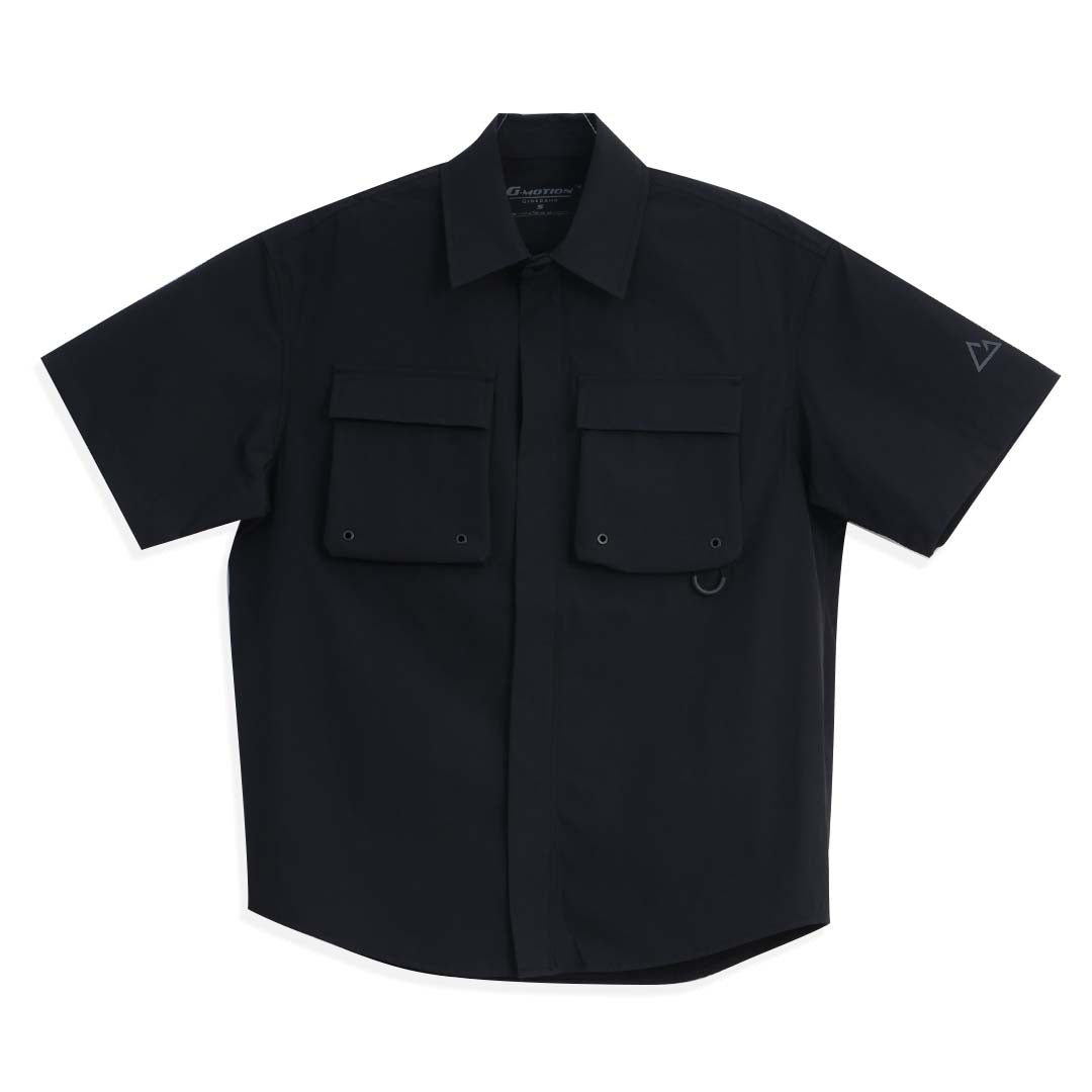 GIORDANO Men's G-Motion Short Sleeves Relax Fit Pocket Shirt (01045474)