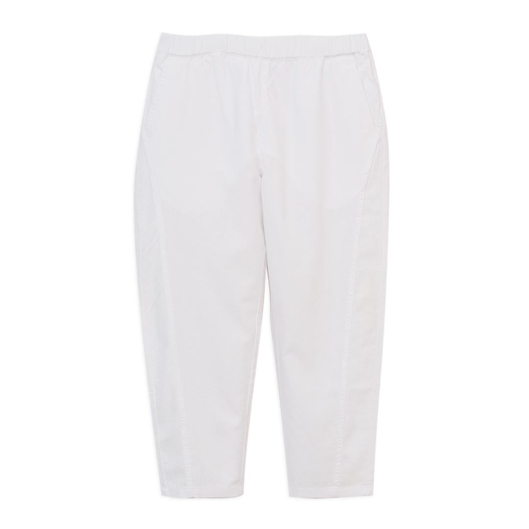 GIORDANO Women's Line Cotton Plain Weave Mid Rise Regular Tapered Fit Audrey Crop Pants (05426228)