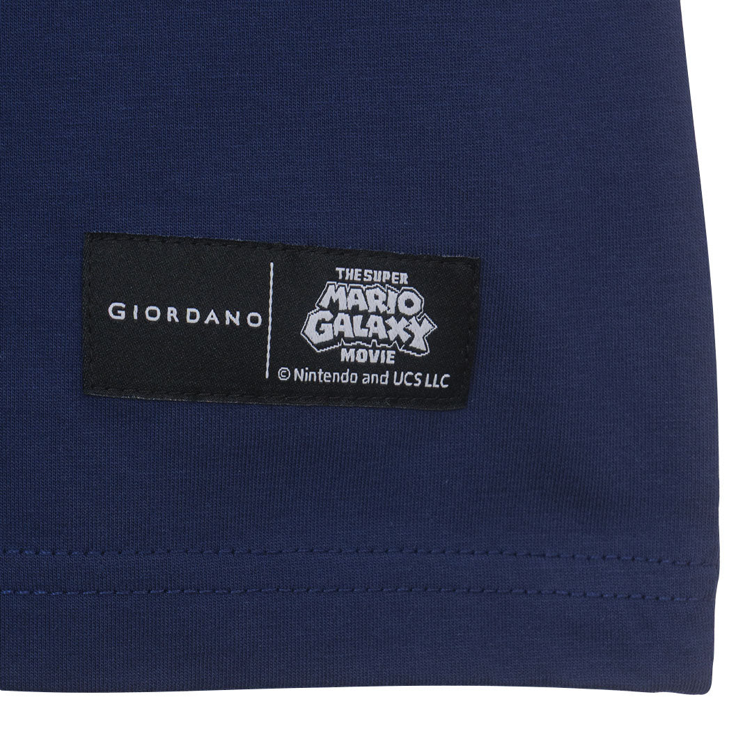 GIORDANO Men's Super Mario Cotton Polyester Crew Neck Short Sleeve Relax Print Tee (01096359)