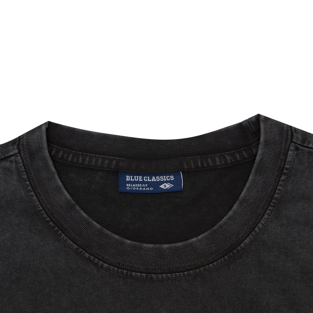 GIORDANO Men's Blue Classics Printed Tee (01095210)