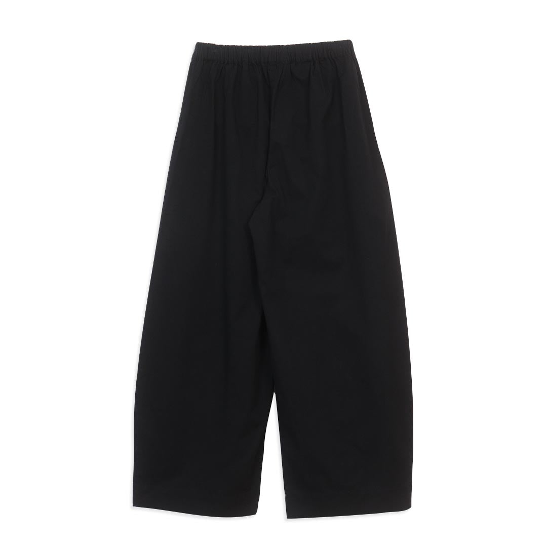 GIORDANO Women's Cotton Twill High Waist Roomy Fit Elastic Waist Pants (05416015)