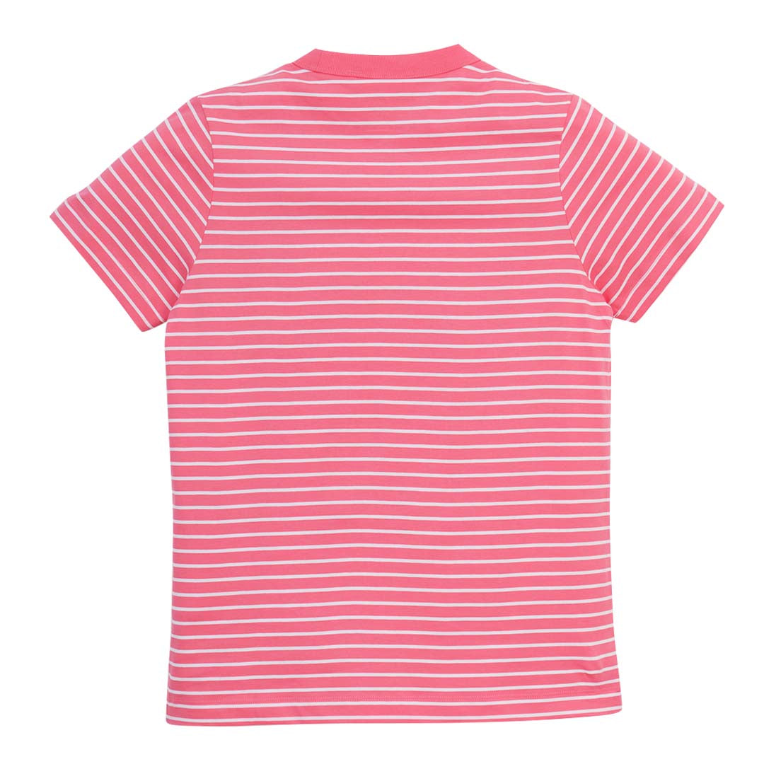 GIORDANO Women's Cotton Jersey Crew Neck Comfort Fit Stripe Tee (05326376)