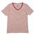 GIORDANO Women's Cotton Jersey V-Neck Stripe Tee (05325377)
