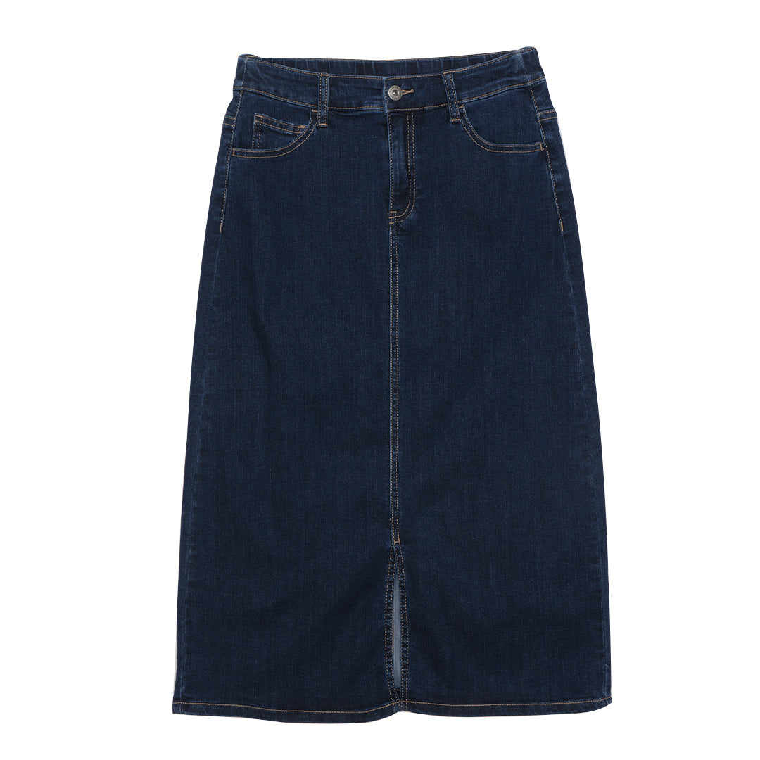 GIORDANO Women's High Waist Comfort Fit Denim Skirt (05465222)