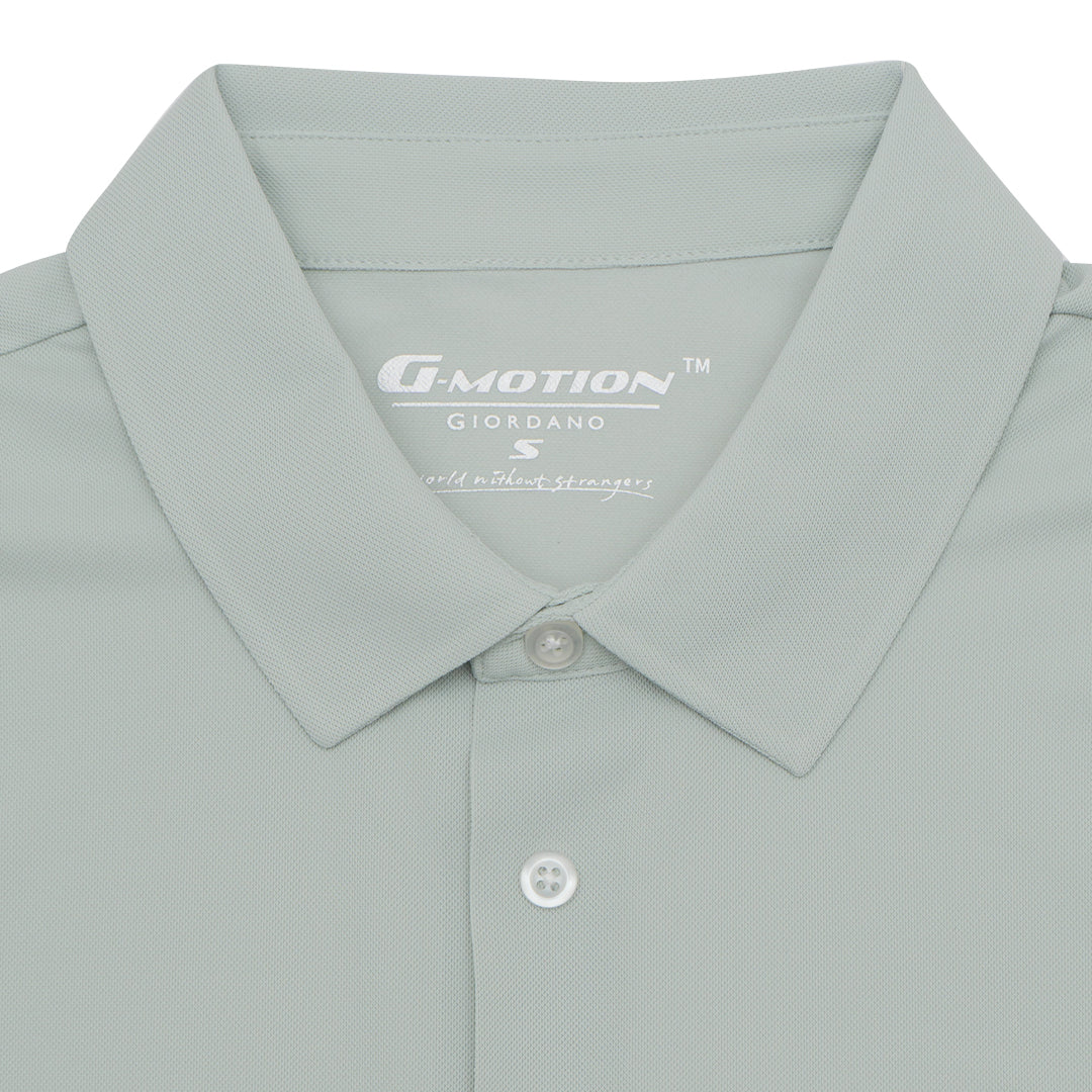 GIORDANO Men's G-Motion Nylon Spandex Warp Knitted Pocket Polo (01015273)