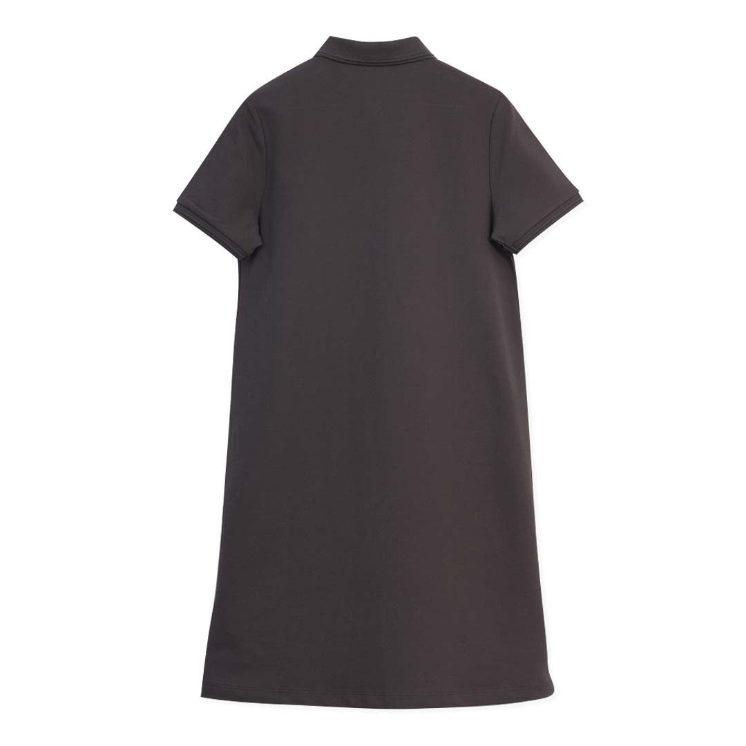 GIORDANO Women's Frog Sweatmark-Free Cotton Lycra Pique Comfort Fit Polo Dress (05466416)
