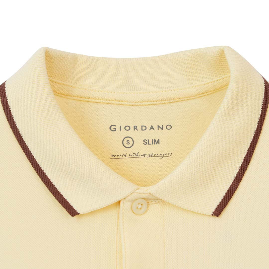 GIORDANO Men's Frog Slim Fit Polo (01016267)