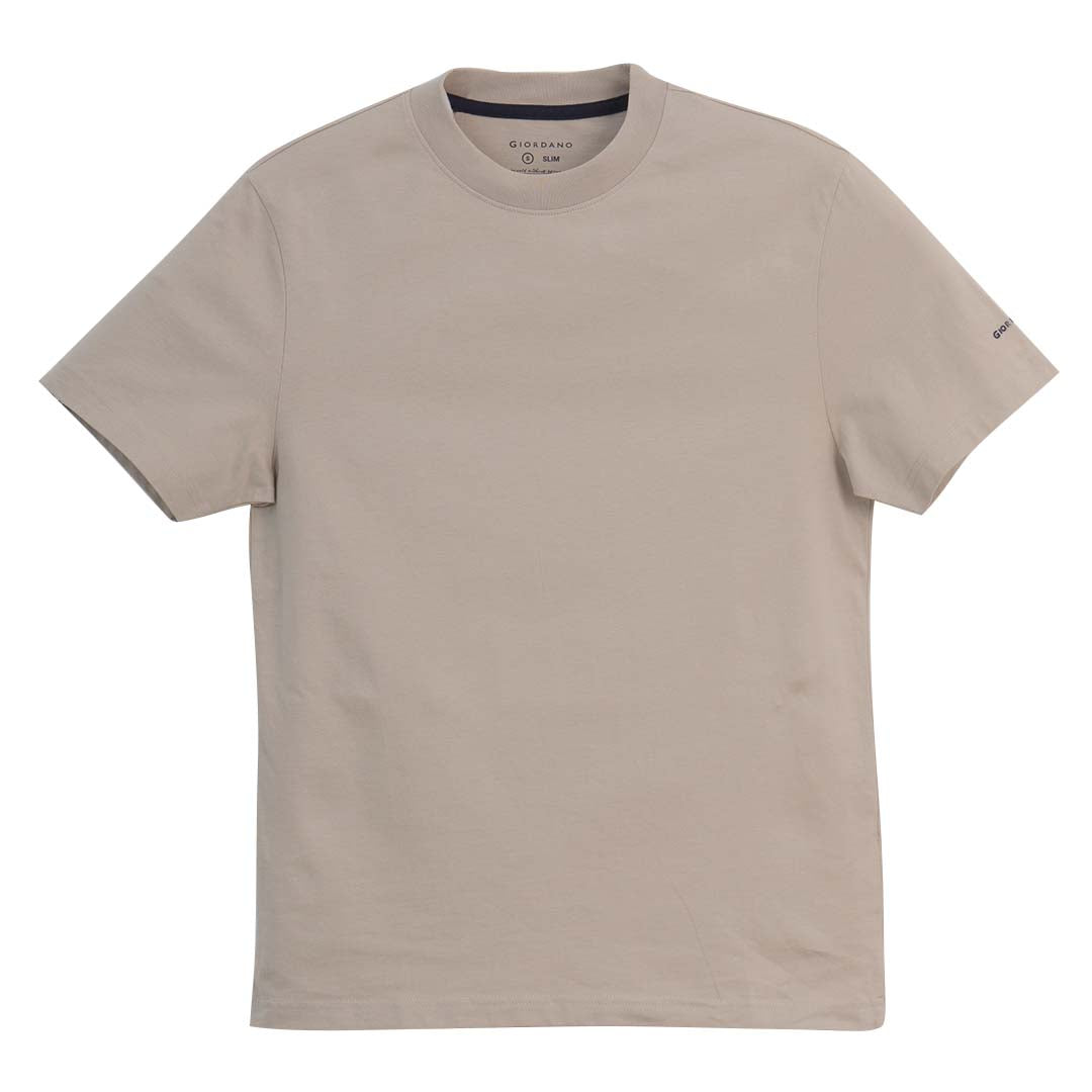 GIORDANO Men's Cotton Jersey Crew Neck Slim Fit Tee (01026750)