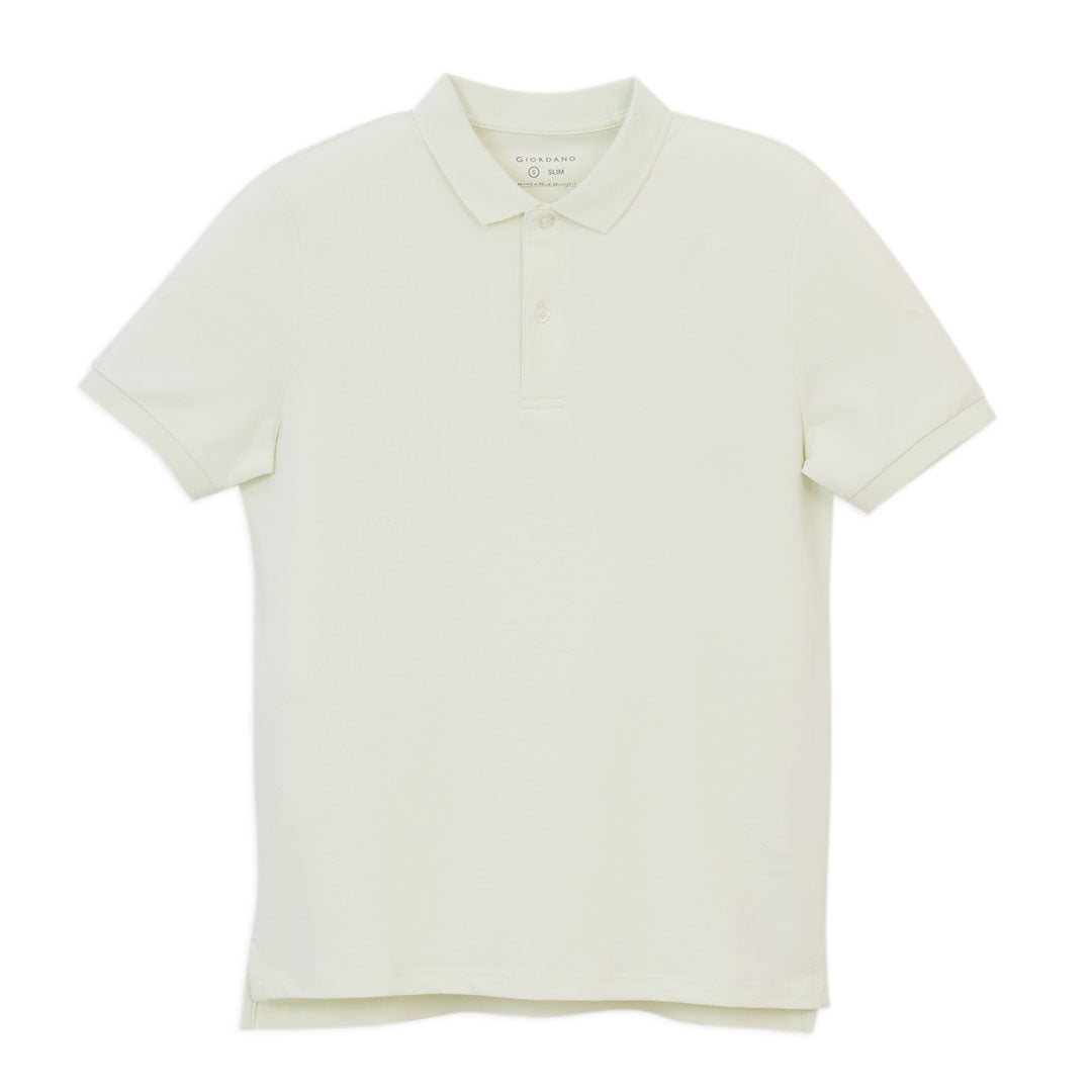 GIORDANO Men's Lycra Pique Slim Fit Sweatmark-Free Polo (01016248)