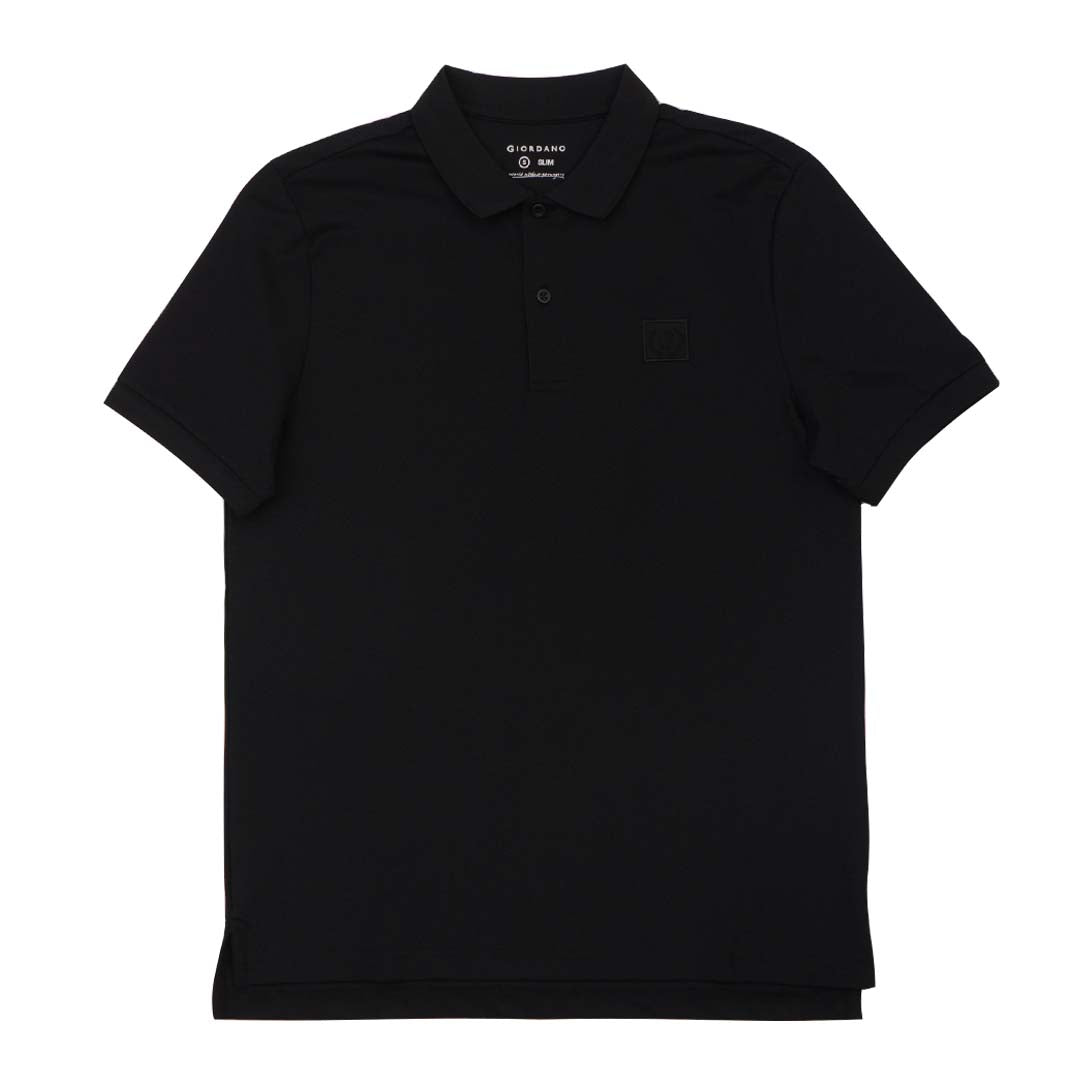 GIORDANO Men's Silk Blend Emblem Polo (01015321)