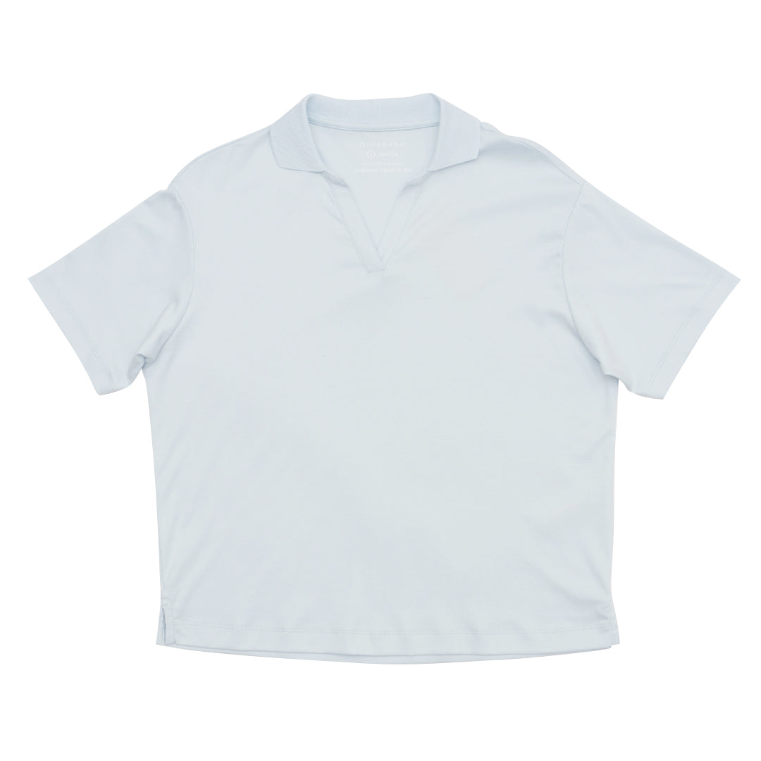 GIORDANO Women's Liquid Touch V-Neck Boyfriend Fit Polo (05315378)