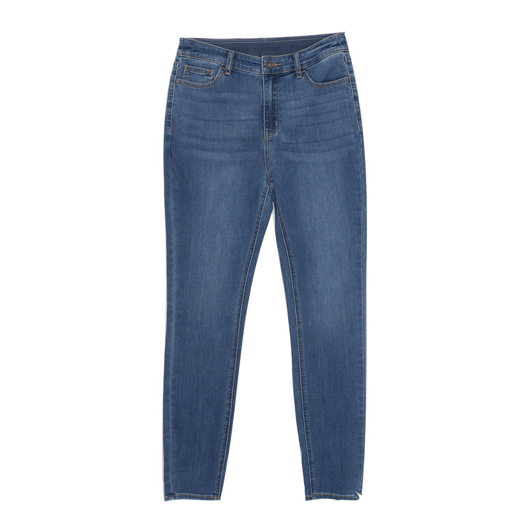 GIORDANO Women's Denim High Waist Slim Tapered Fit Jeans (05415031)