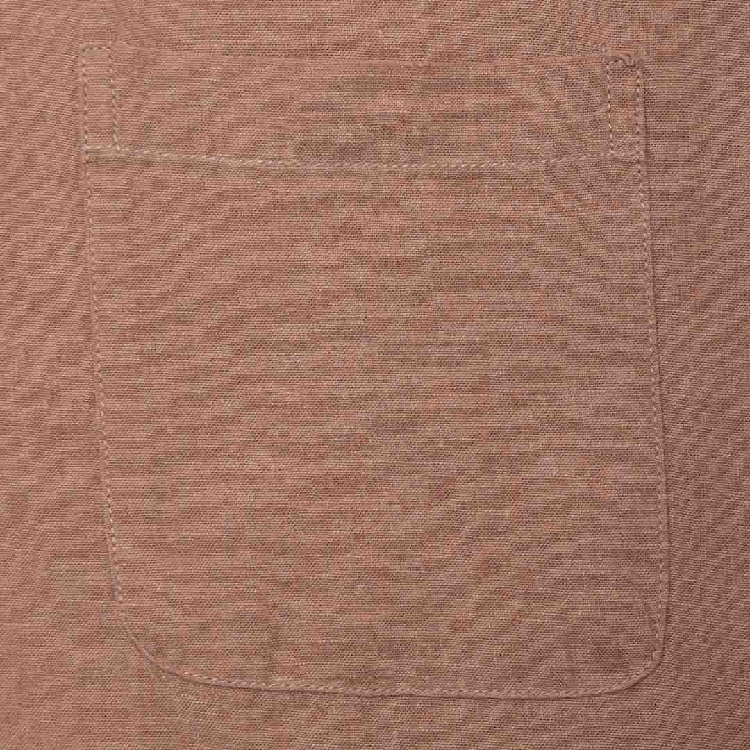 GIORDANO Women's Cotton Linen Poplin Long Sleeves Shirt (05344201) - 11 - Brown