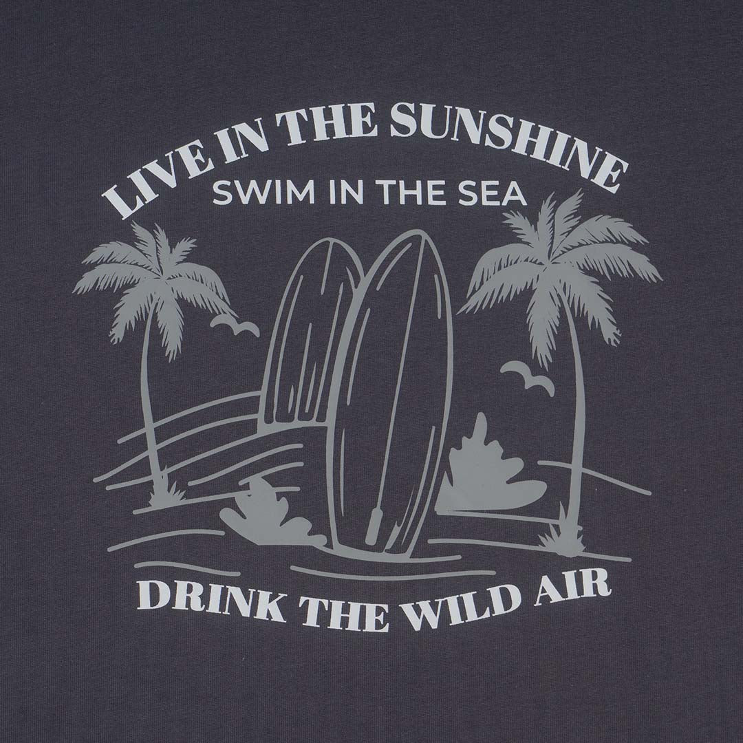 GIORDANO Men's Beau Monde Cotton Jersey Crew Neck Regular Fit Printed Tee (13095206)