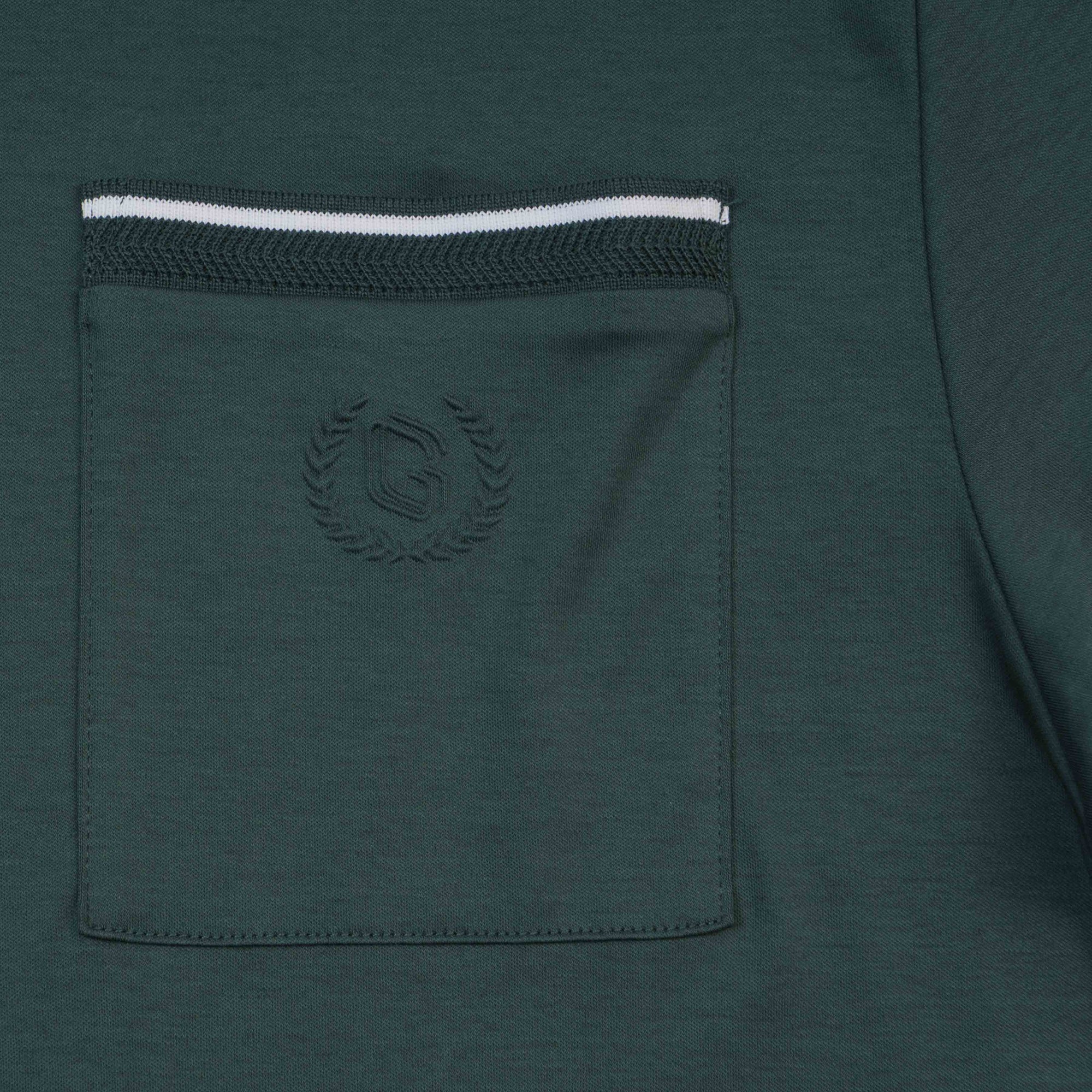 GIORDANO Men's Liquid Touch Crew Neck Slim Fit  Pocket Tee (01025246)