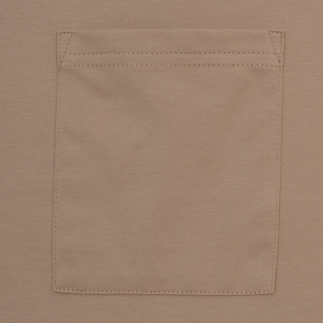 GIORDANO Men's Cotton Polyester Sorona Relax Fit Pocket Tee (01026222)
