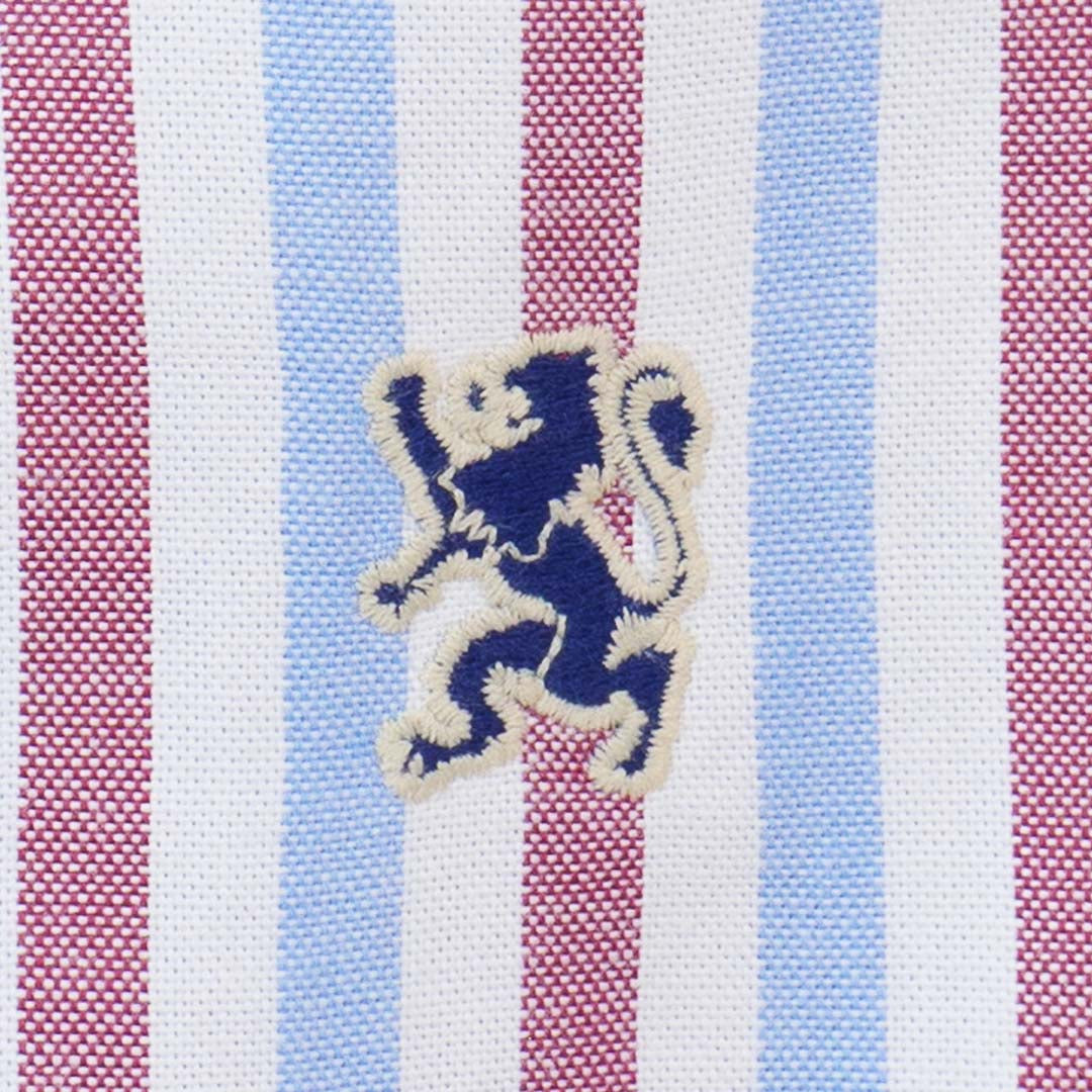 GIORDANO Men's Small Lion Long Sleeves Slim Fit Oxford Shirt (01045093)