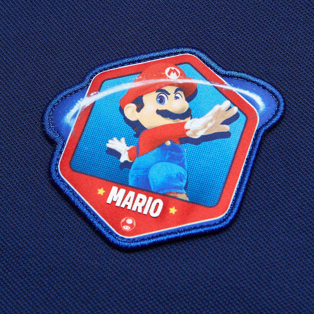 GIORDANO Men's Super Mario Cotton Pique Raglan Sleeve Relax Embroidery Bold Polo (01016150)