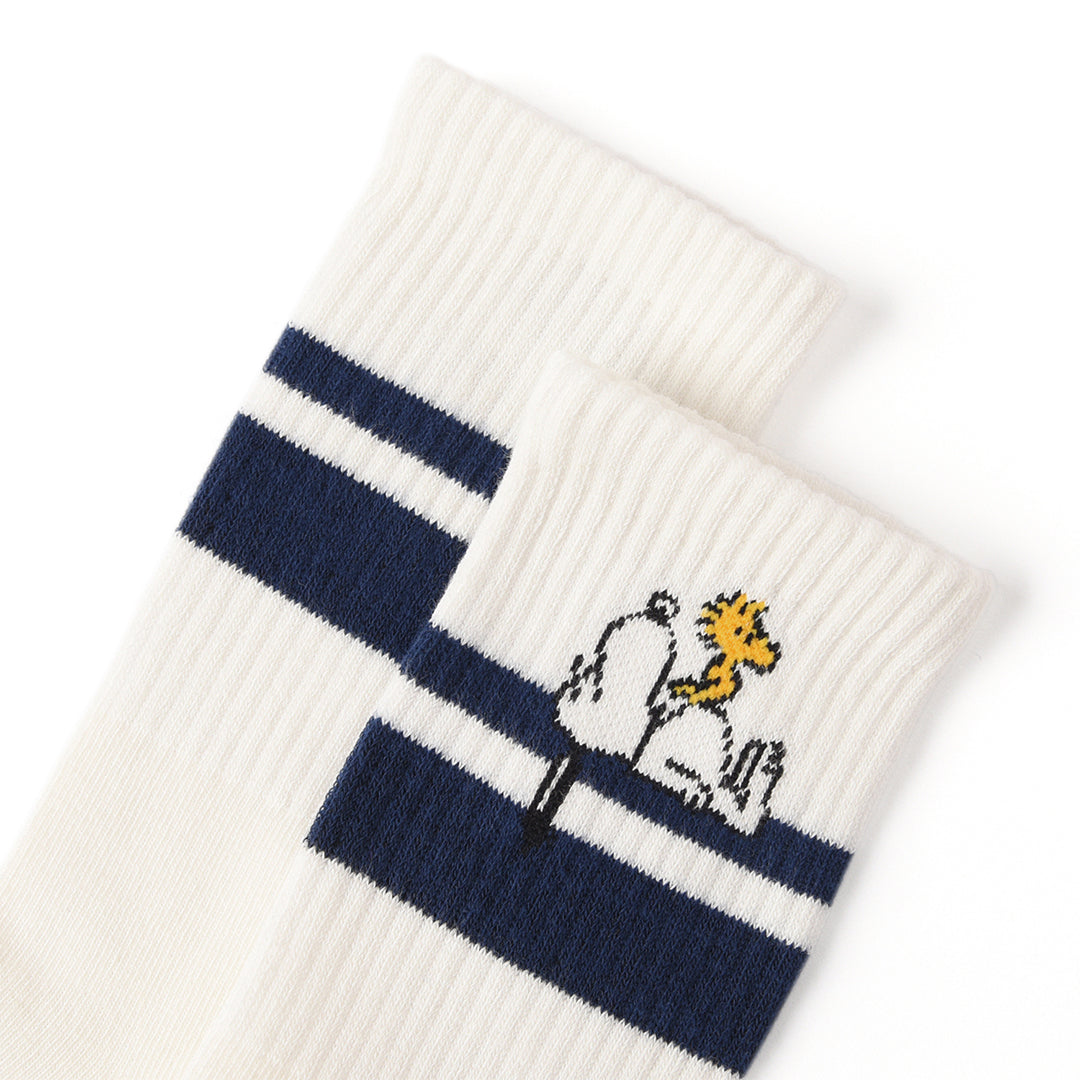GIORDANO Men's Snoopy 2 Pair in a Pack Long Socks (01155610)