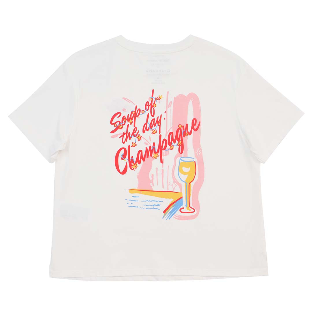 GIORDANO Women's Sorona Jersey Crew Neck Boyfriend Fit Printed Tee (05395237)