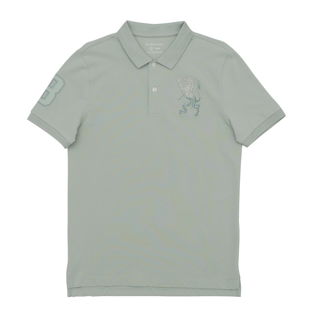 GIORDANO Men's 3D Lion Polo (01015222)