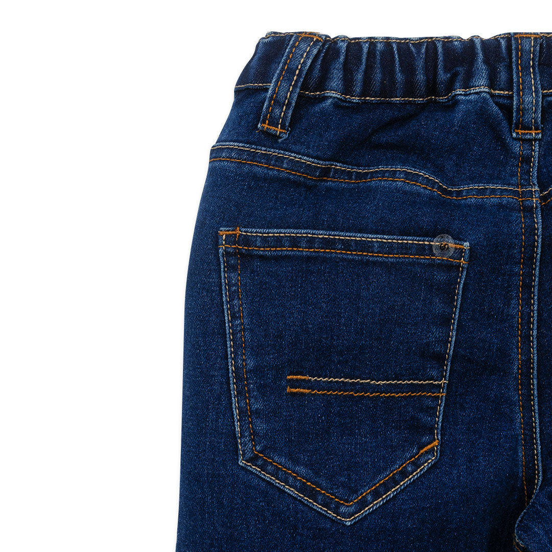 GIORDANO Junior Stretch Denim Mid Rise Regular Tapered Fit Jeans (03115015)