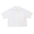 GIORDANO Women's Cotton Lycra Stretch Oxford Acute Collar Short Sleeves Crop Eco Soft Shirt (05346226)