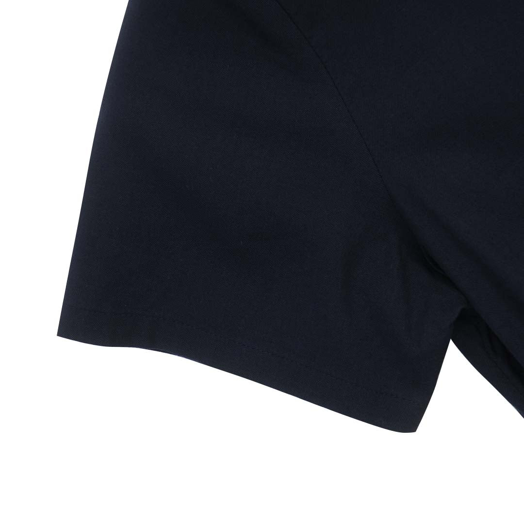 GIORDANO Women's Linen Cotton Poplin V-Neck Short Sleeves Loose Fit Front Placket Dress (05466220)