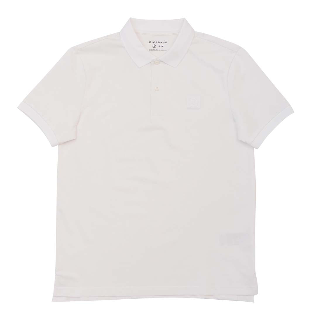 GIORDANO Men's Silk Blend Emblem Polo (01015321)