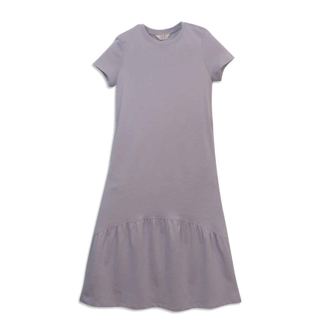 GIORDANO Women's Cotton Polyester Crew Neck Comfort Fit Dress (05465492)