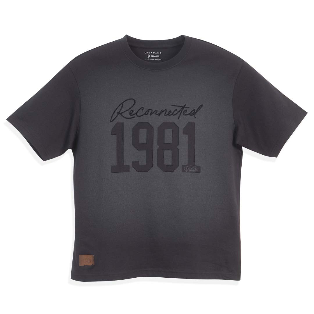 GIORDANO Men's Cotton Jersey Relax Fit Printed Tee (01096269)