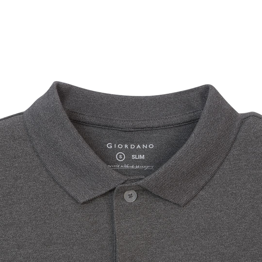 GIORDANO Men's Lycra Pique Slim Fit Sweatmark-Free Polo (01016249)