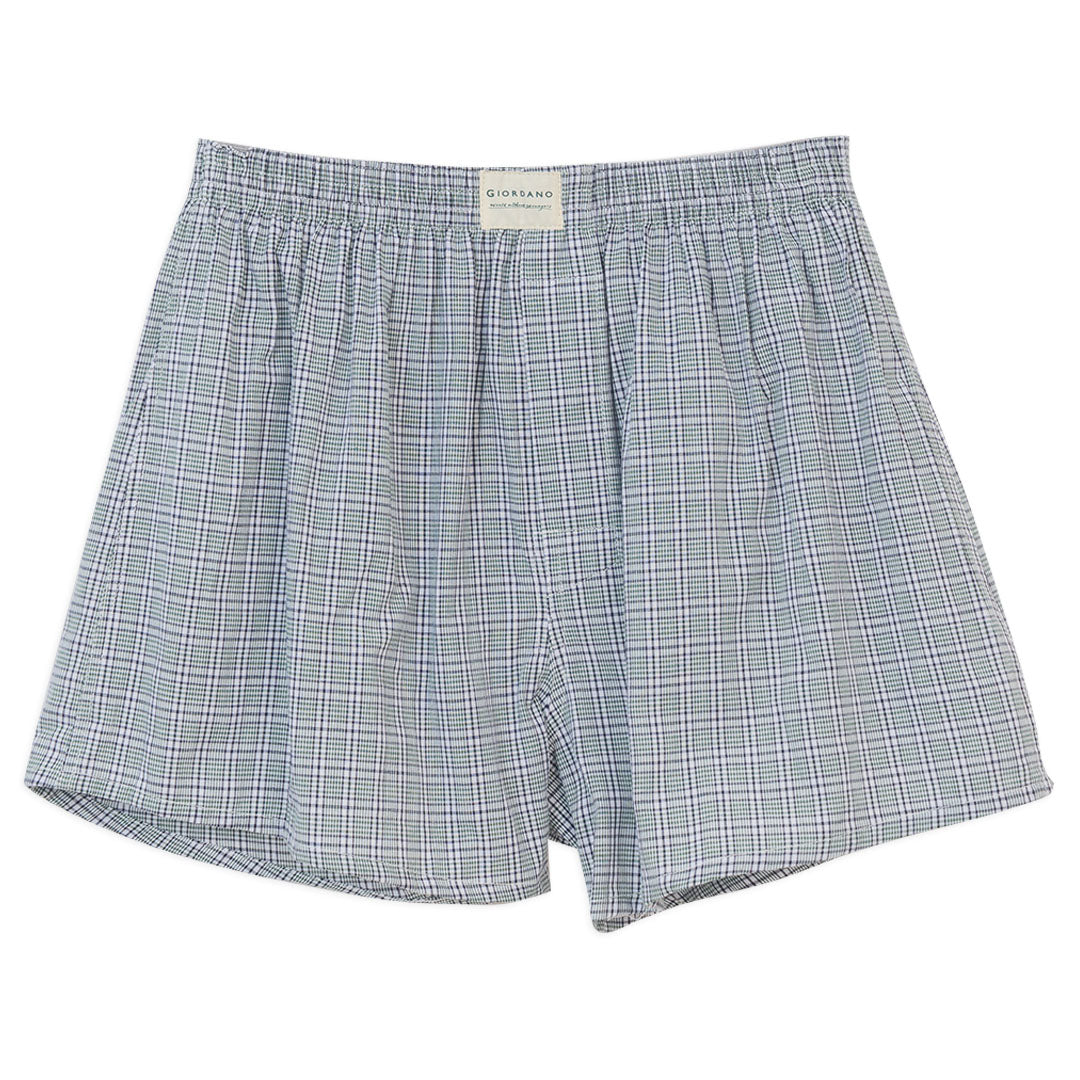 GIORDANO Men's Cotton Poplin 3 in a Pack Boxer Shorts (01176119)