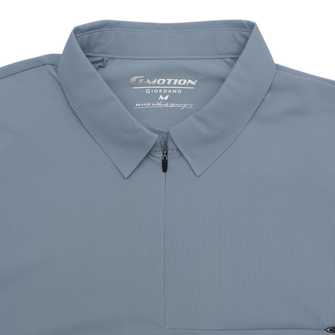 GIORDANO Men's G-Motion Nylon Spandex Warp Knitted Pocket Polo (01014274)