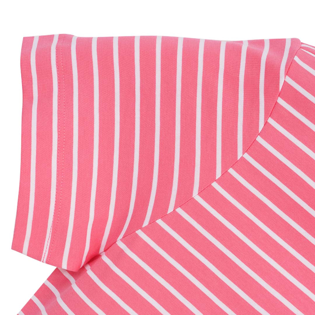 GIORDANO Women's Cotton Jersey Crew Neck Comfort Fit Stripe Tee (05326376)