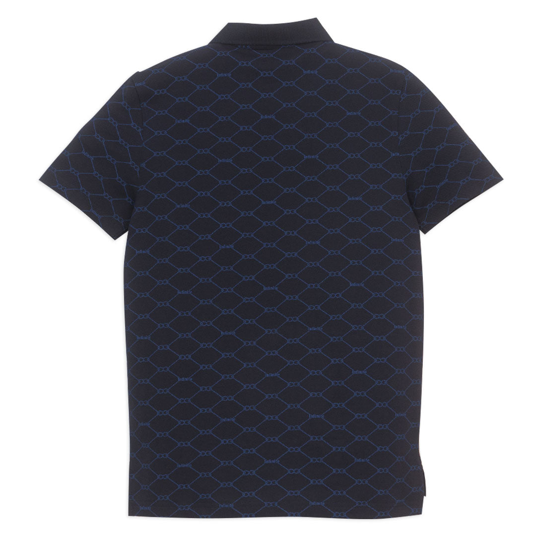 GIORDANO Men's Cotton Lycra Pique Short Sleeve Pattern Bold Polo (01016204)