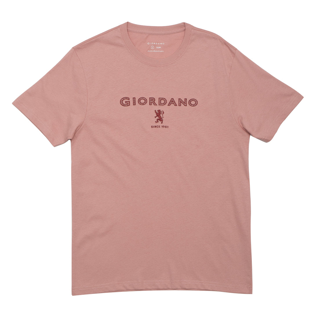GIORDANO Men's Lion Logo Tee (01095201)