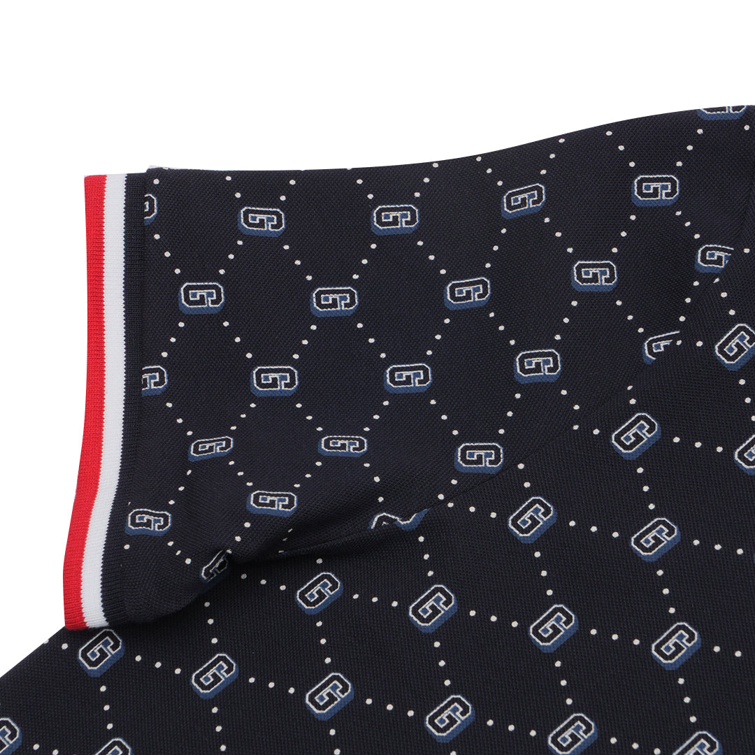 GIORDANO Men's Cotton Lycra All Over Print Polo (01015334)