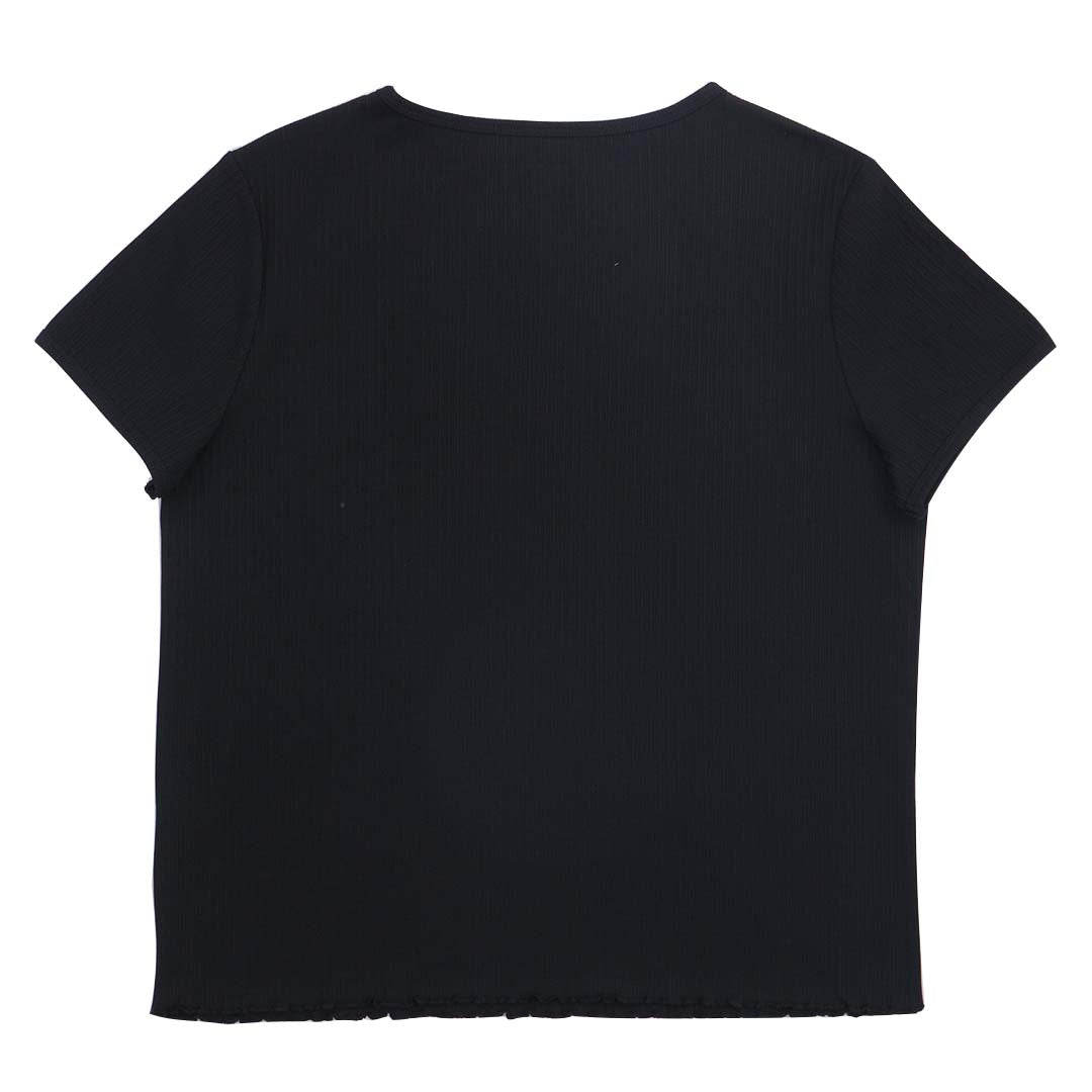 GIORDANO Women's Sorona Jacquard Rib Crew Neck Comfort Fit Tee (05325228)