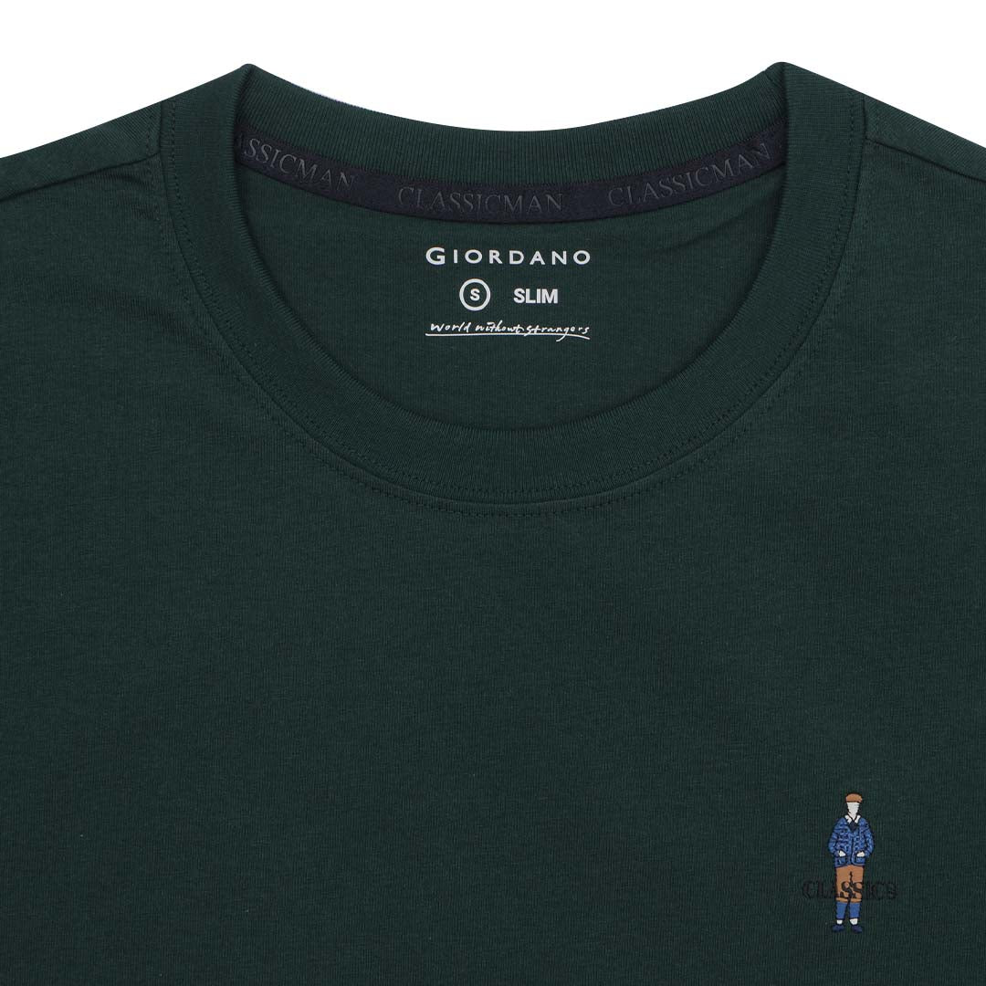 GIORDANO Men's Classic Man Crew Neck Tee (01025629)