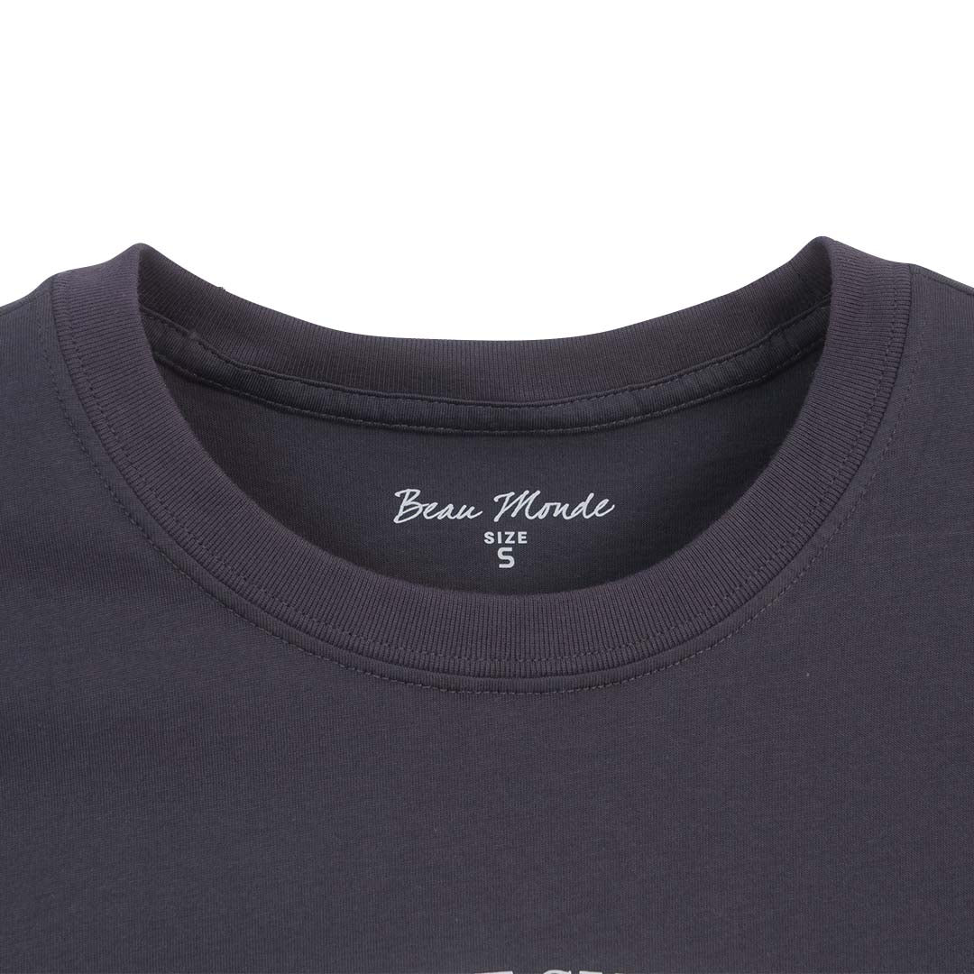 GIORDANO Men's Beau Monde Cotton Jersey Crew Neck Regular Fit Printed Tee (13095206)