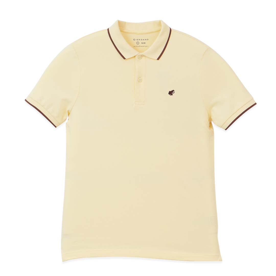GIORDANO Men's Frog Slim Fit Polo (01016267)