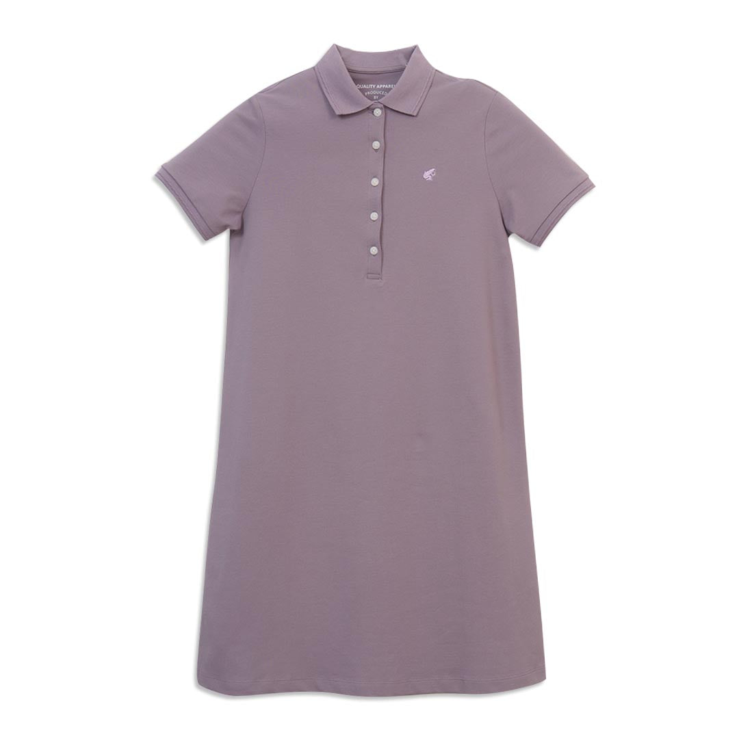 GIORDANO Women's Frog Sweatmark-Free Cotton Lycra Pique Comfort Fit Polo Dress (05466416)