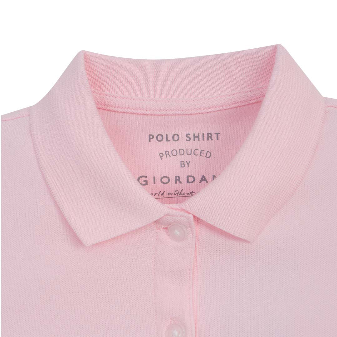 GIORDANO Women's Sweatmark-Free Cotton Lycra Pique Comfort Fit Polo Dress (05316248)