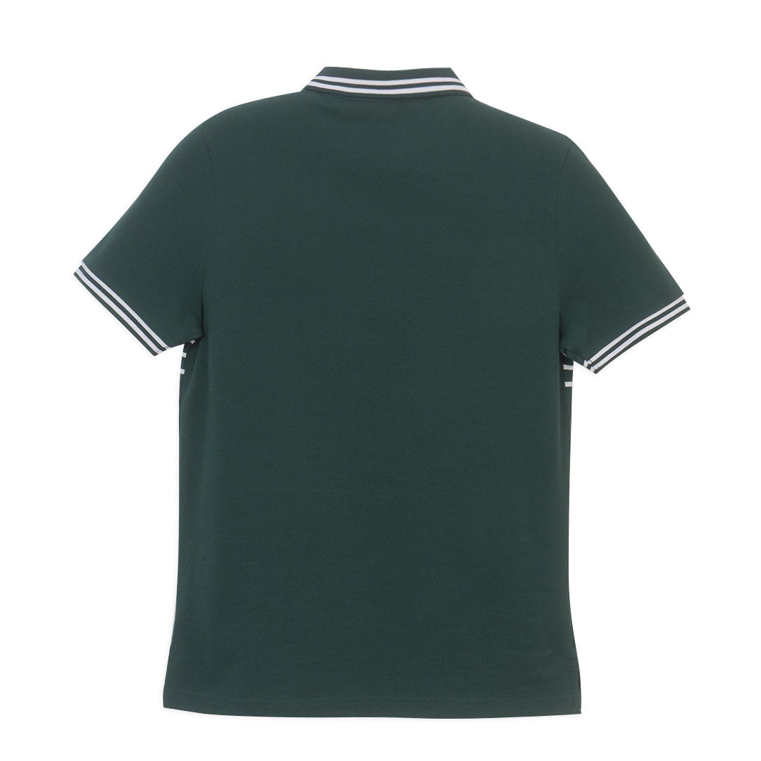 GIORDANO Men's Cotton Pique Slim Fit Stripe Polo (01016232)