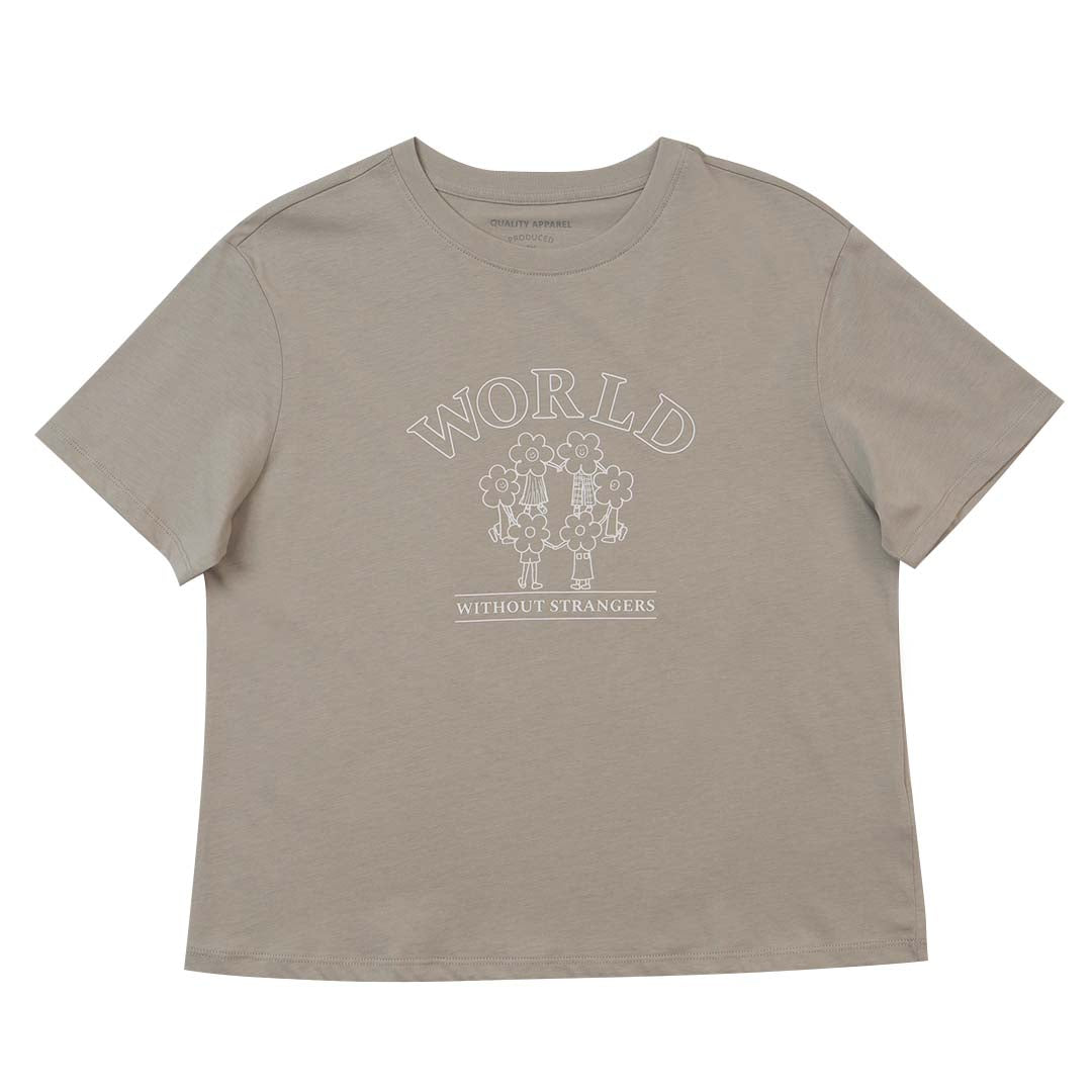 GIORDANO Women's WWS Boyfriend Fit Printed Tee (05395314)