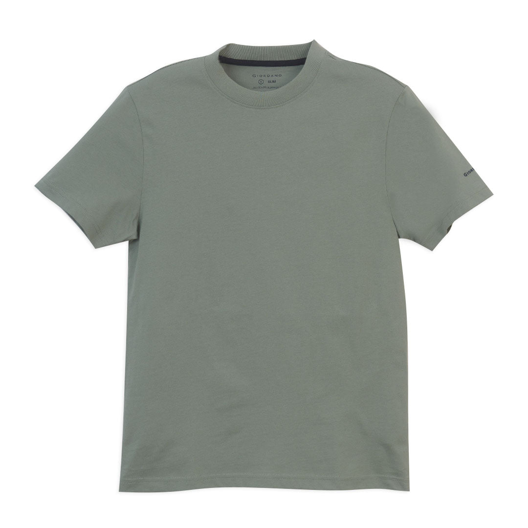 GIORDANO Men's Cotton Jersey Crew Neck Slim Fit Tee (01026750)