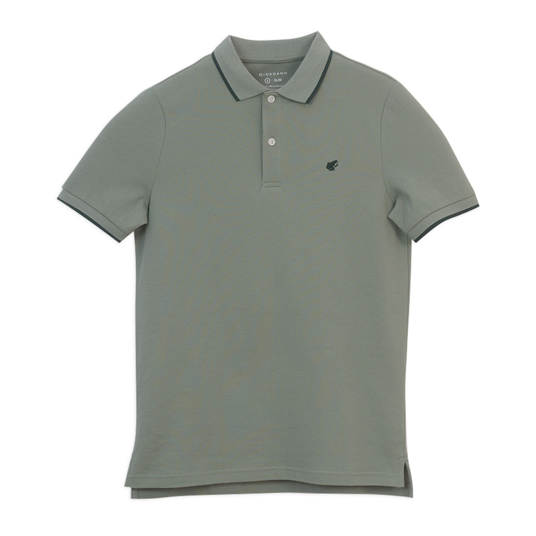 GIORDANO Men's Frog Slim Fit Polo (01016267)